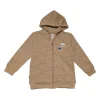 Gini And Jony Boys Brown Abstract Print Cotton Knits Jacket Full Sleeves