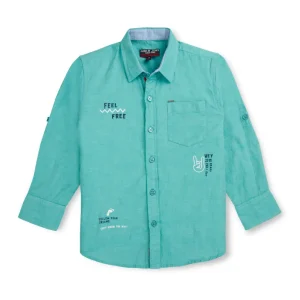Gini And Jony Boys Solid Cotton Shirt