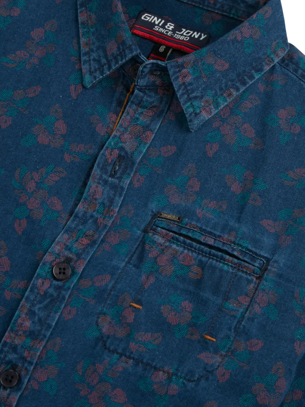 Gini And Jony Boys Solid Cotton Shirt