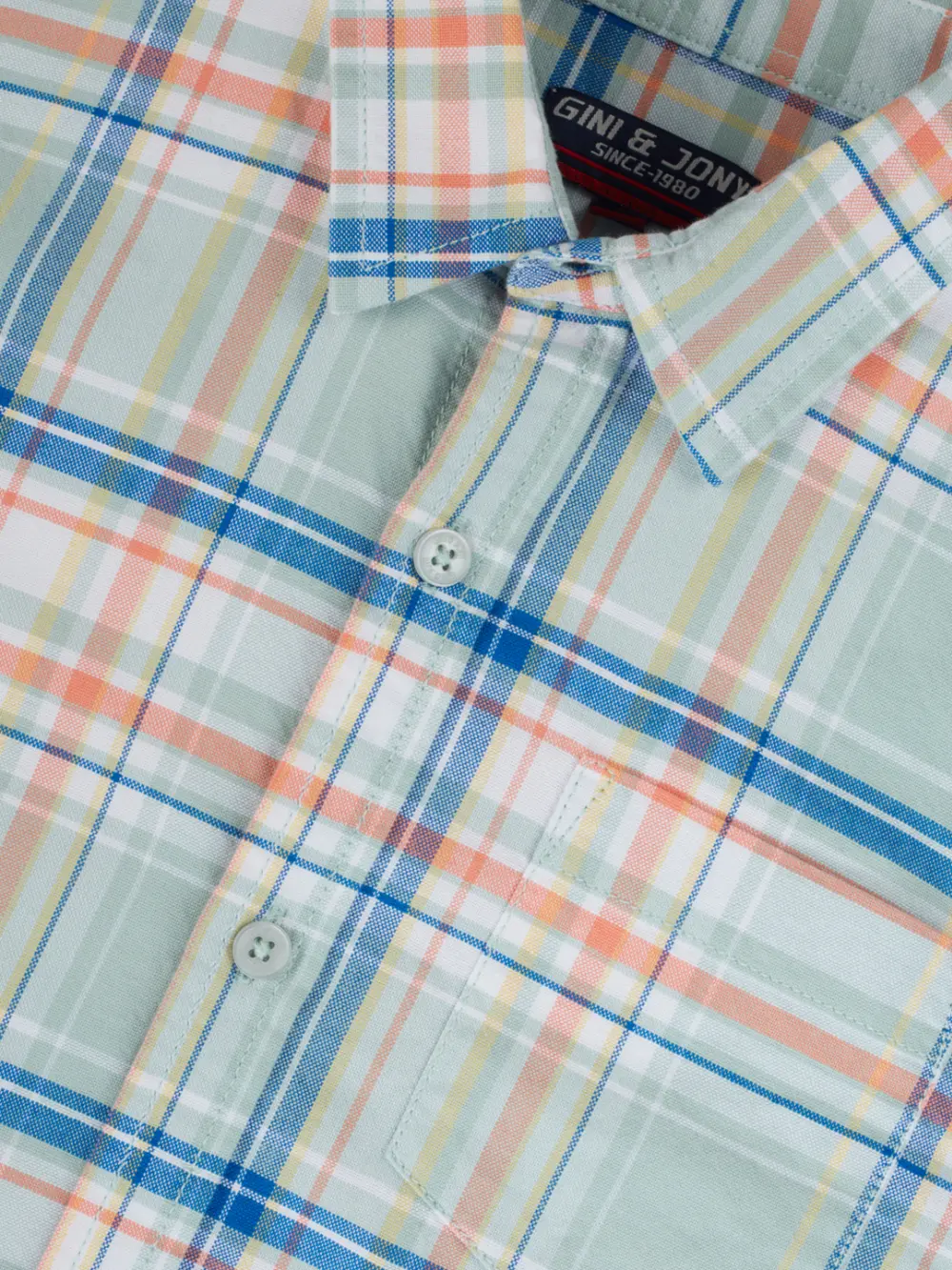 Gini And Jony Boys Solid Cotton Shirt