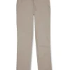 Gini And Jony Boys Beige Solid Cotton Trouser Fixed Waist