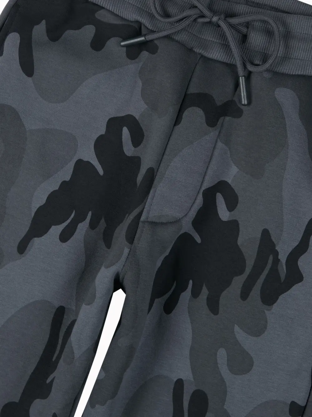 Gini And Jony Boys Grey Camouflage Cotton Track Pant Elasticated