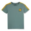 Gini & Jony Boys' Blue T-Shirt Knitshand-Wash Regular Fit