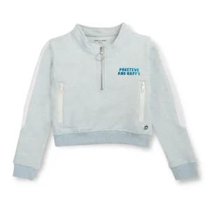 Boys Blue Cotton Printed Sweatshirt