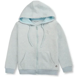 Gini And Jony Girls Blue Embroidery Cotton Knits Jacket Full Sleeves 5-6Y