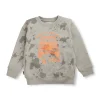 Boys Blue Cotton Printed Sweatshirt