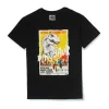 Gini And Jony Boys Black Graphic Print Cotton T-Shirt Half Sleeves