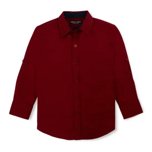 Gini And Jony Boys Solid Cotton Shirt