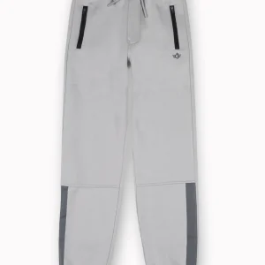 Gini And Jony Boys Grey Color Block Cotton Track Pant Elasticated