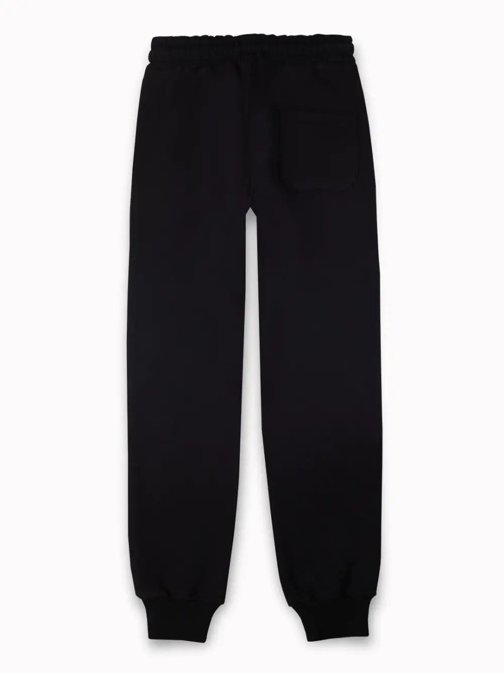 Gini And Jony Boys Black Color Block Cotton Track Pant Elasticated