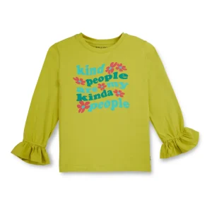 Gini And Jony Girls Cotton Round Neck Half Sleeves Knits Top