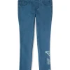 Girls Grey Knits Solid Jeggings