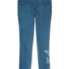 Girls Grey Knits Solid Jeggings