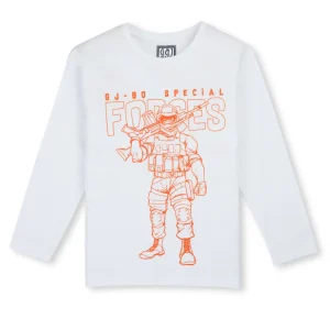 Gini & Jony Boys' Blue T-Shirt Knitshand-Wash Regular Fit