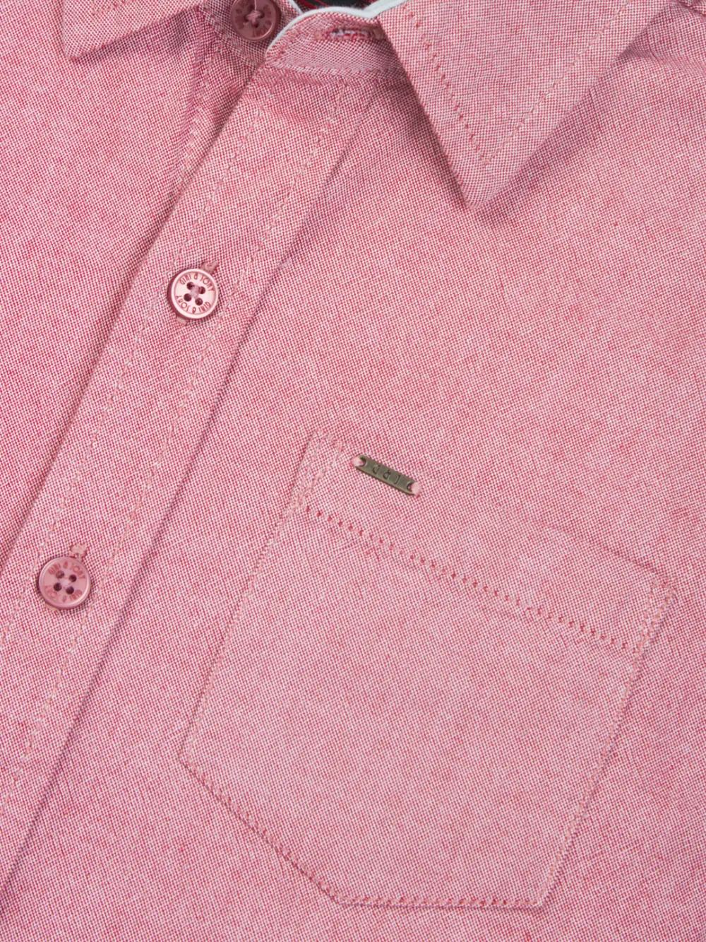 Gini And Jony Boys Solid Cotton Shirt