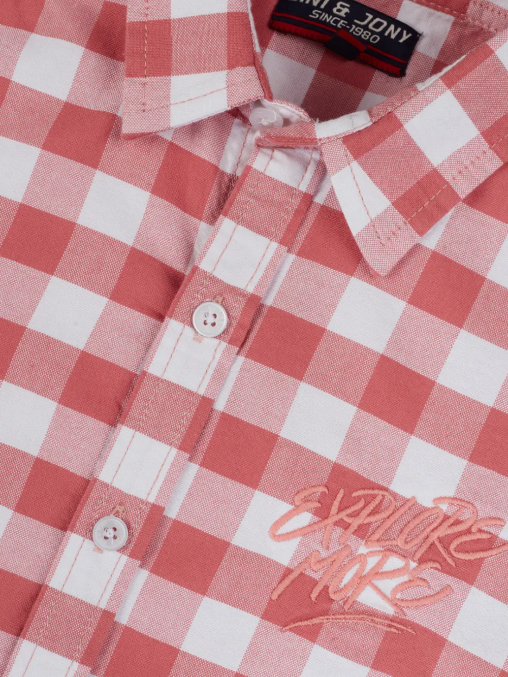 Gini And Jony Boys Solid Cotton Shirt