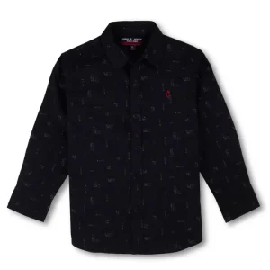 Gini And Jony Boys Solid Cotton Shirt