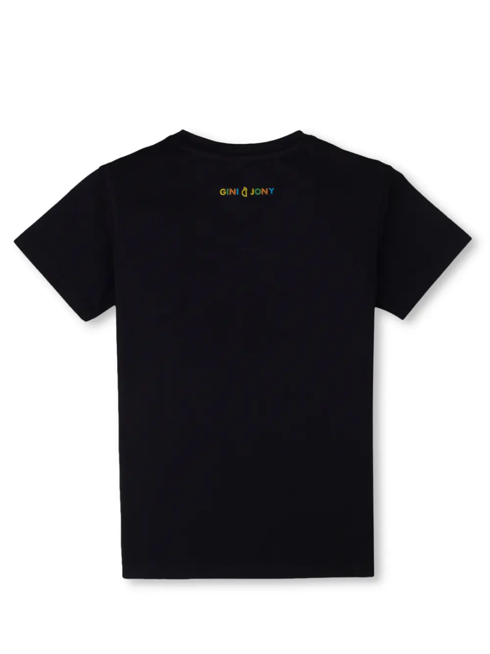 Gini And Jony Boys Black Digital Print Cotton T-Shirt Half Sleeves