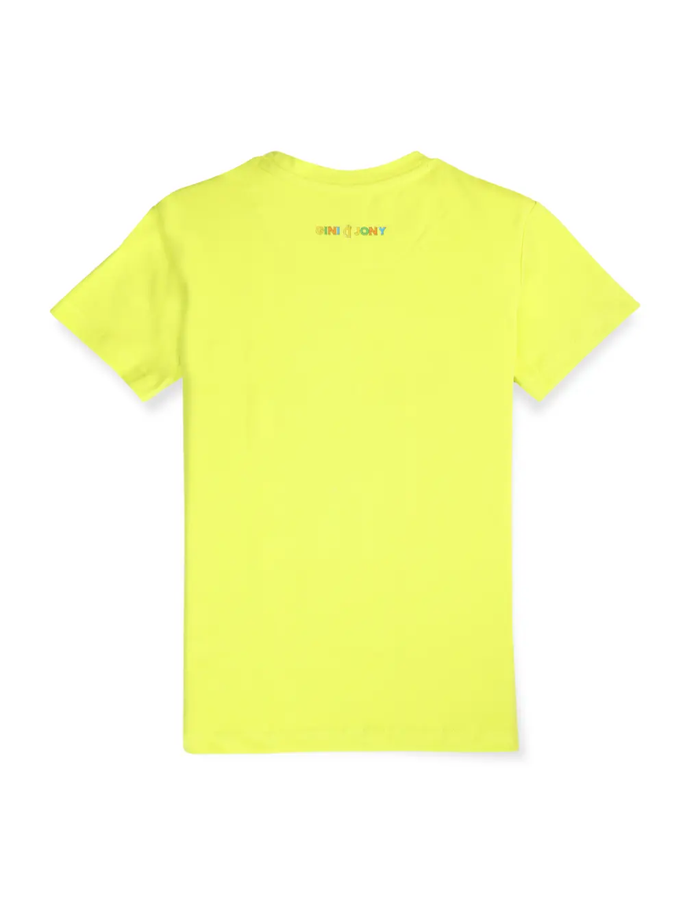 Gini And Jony Boys Lime Digital Print Cotton Single Jersey T-Shirt Half Sleeves