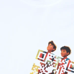Gini And Jony Boys White Digital Print Cotton T-Shirt Half Sleeves