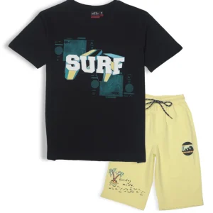 Gini & Jony Boys Multicolor Printed Cotton Co-Ordinate Set