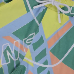 Gini And Jony Boys Multi Color Abstract Cotton Co-Ordinate Set