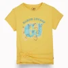 Gini And Jony Girls Cotton Round Neck Half Sleeves Knits Top