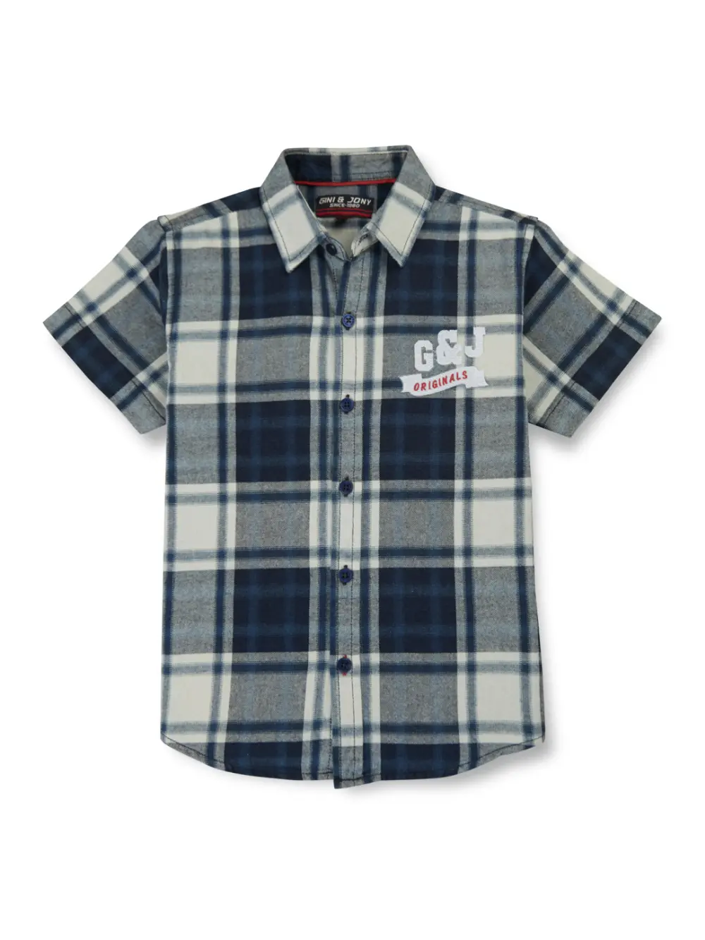 Gini & Jony Boys Multicolor Solid Cotton Co-Ordinate Set