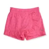 Gini And Jony Girls Pink Eyelet Cotton Skort Elasticated
