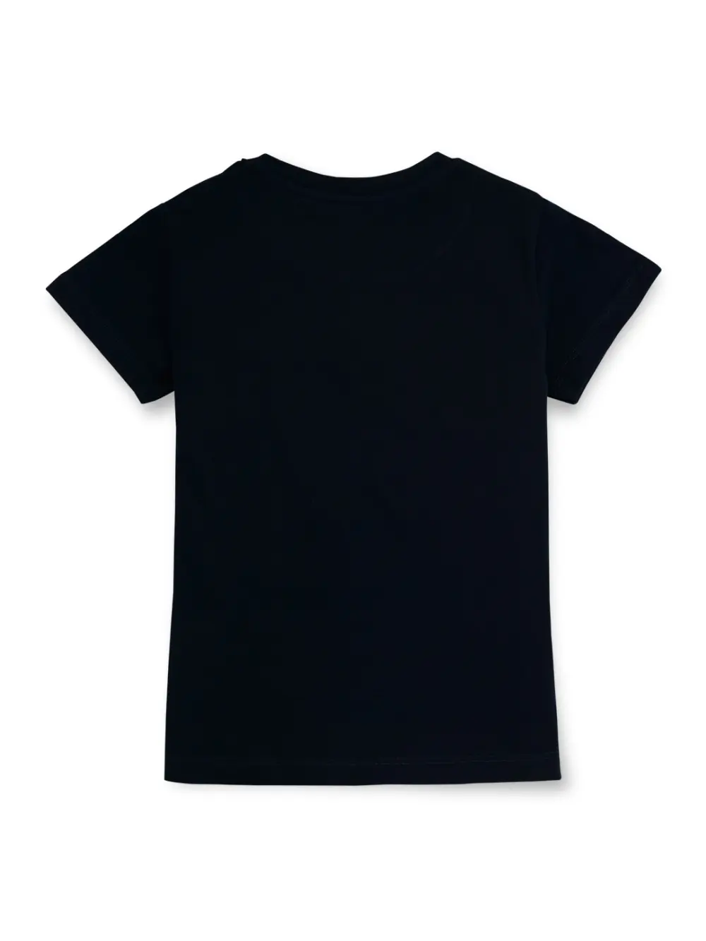 Gini And Jony Girls Black Graphic Print Cotton Lycra Knits Top Half Sleeves