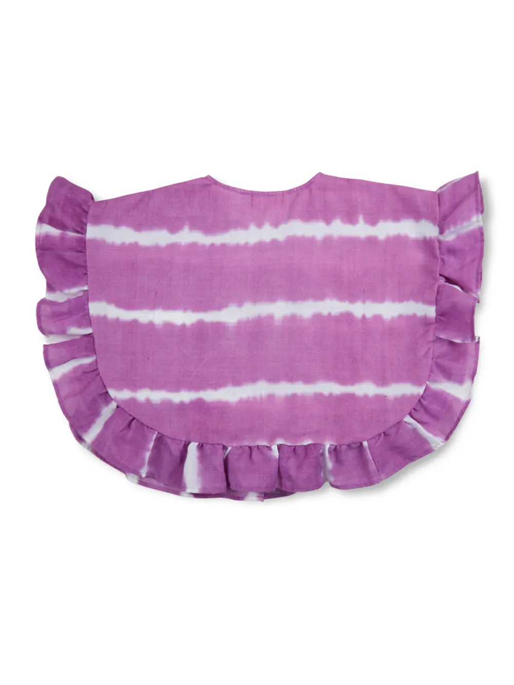 Gini And Jony Girls Purple Abstract Cotton Woven Top Half Sleeves 9-10 Years