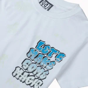 Gini And Jony Boys White Typographic Print Cotton T-Shirt Half Sleeves
