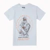 Gini And Jony Boys White Graphic Print Cotton T-Shirt Half Sleeves