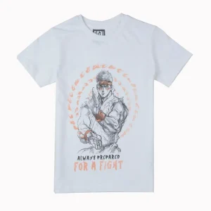 Gini And Jony Boys White Graphic Print Cotton T-Shirt Half Sleeves