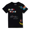 Gini & Jony Boys' Blue T-Shirt Knitshand-Wash Regular Fit