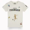 Gini And Jony Boys White Graphic Print Cotton T-Shirt Half Sleeves