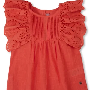 Gini And Jony Girls Cotton Round Neck Half Sleeves Knits Top