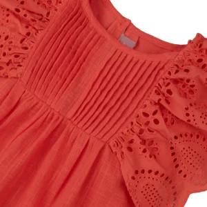 Gini And Jony Girls Cotton Round Neck Half Sleeves Knits Top