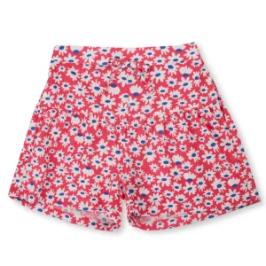 Gini And Jony Girls Red Floral Print Cotton Co-Ordinate Set 9-10 Years