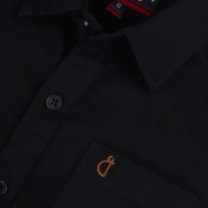 Gini And Jony Boys Black Solid Cotton Shirt Full Sleeves