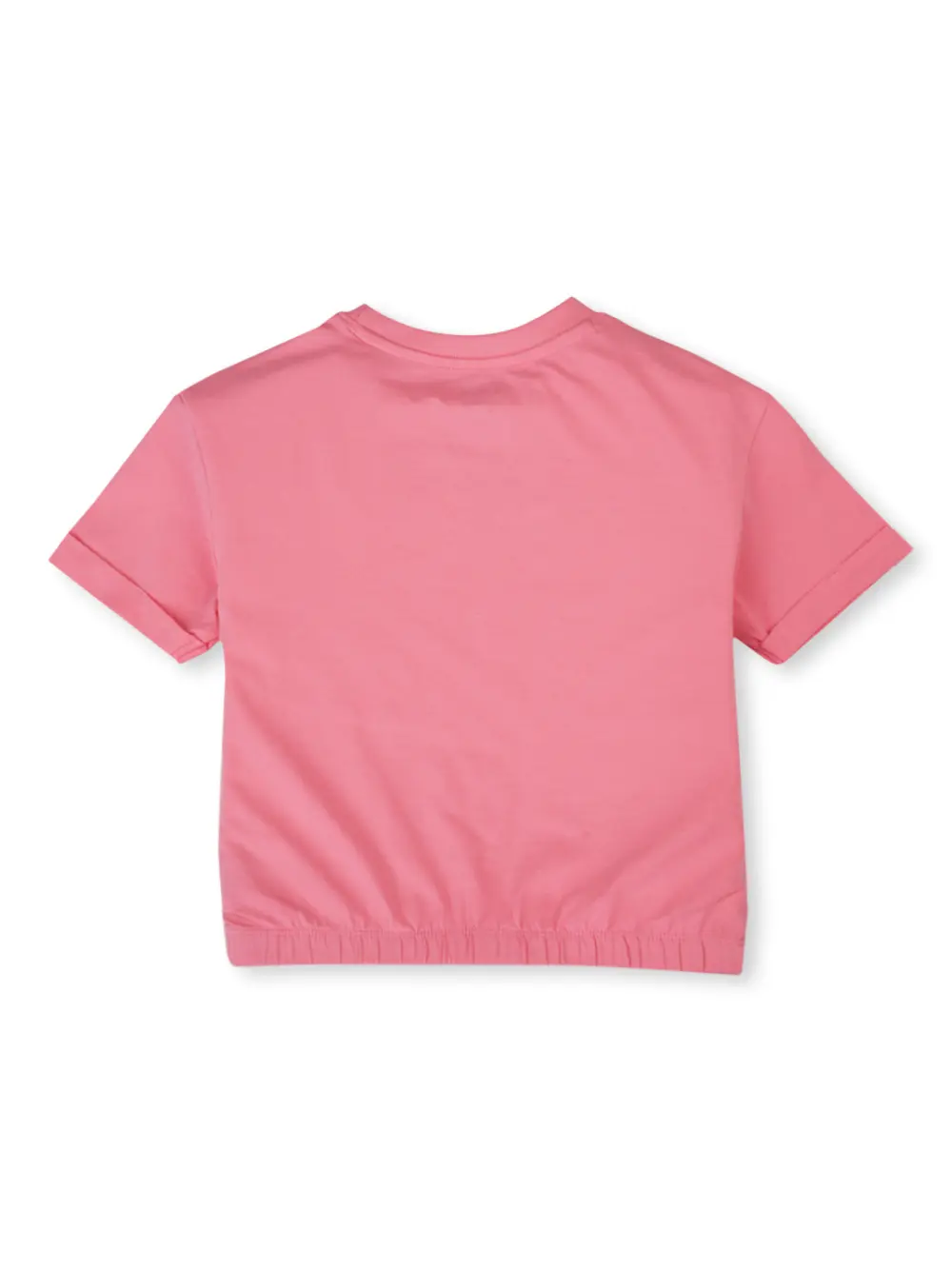 Gini And Jony Girls Cotton Round Neck Half Sleeves Knits Top
