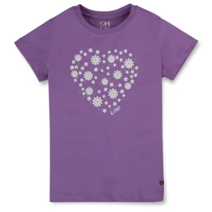 Gini And Jony Girls Cotton Round Neck Half Sleeves Knits Top