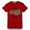 Gini And Jony Boys Red Typographic Print Cotton T-Shirt Half Sleeves