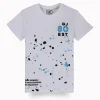 Gini And Jony Boys White Graphic Print Cotton T-Shirt Half Sleeves