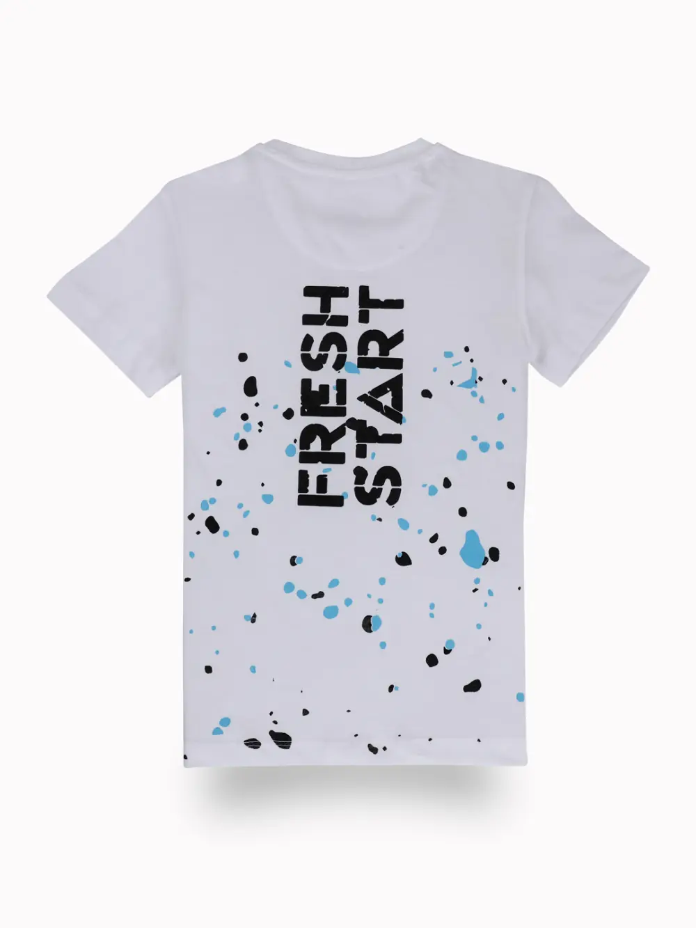 Gini And Jony Boys White Graphic Print Cotton T-Shirt Half Sleeves