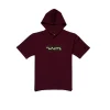 Gini And Jony Boys Burgundy Graphic Print Cotton T-Shirt Half Sleeves