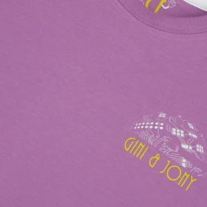 Gini And Jony Boys Purple Digital Print Cotton Half Sleeves T-Shirt