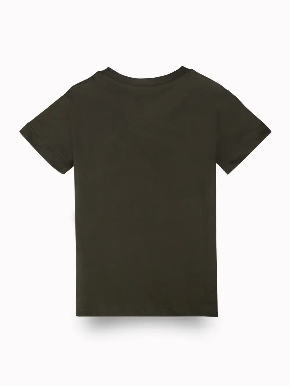 Gini And Jony Boys Olive Graphic Print Cotton T-Shirt Half Sleeves