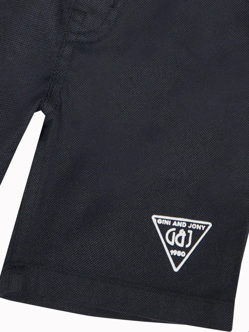 Gini And Jony Boys Black Solid Cotton Bermuda Elasticated