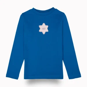 Gini And Jony Girls Blue Graphic Print Cotton Skivvy Full Sleeves 9-10 Years